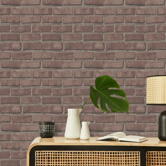 Pulaski Papier peint Dusty Red Brick