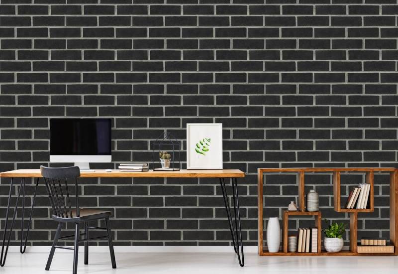 T-bane Svart murstein Bakgrunn