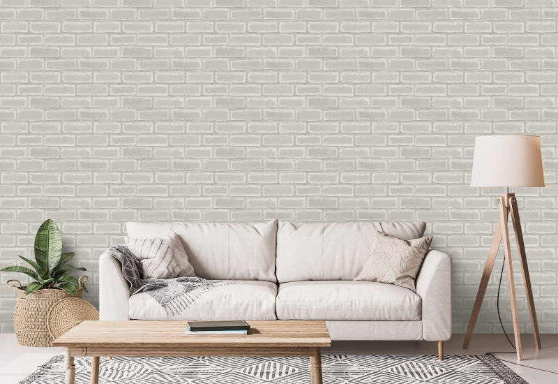 Wrigley Papier peint Chalk White Brick