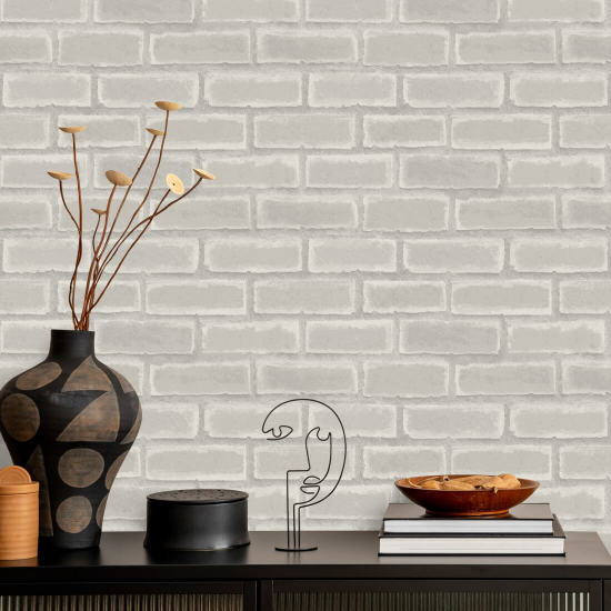 Wrigley Papier peint Chalk White Brick