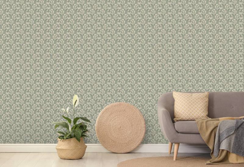 Thorn & Blossom Agave Floral Wallpaper