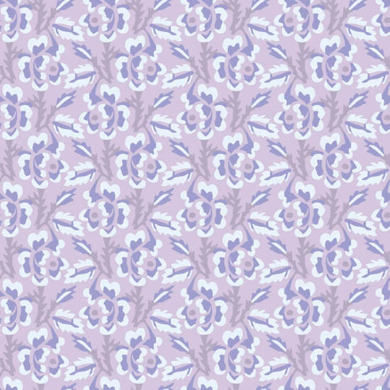 Espinho e flor Papel de parede floral de ametista lilás