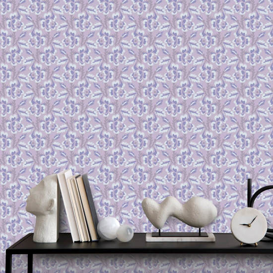 Dorn & Blossom Fliederfarbene Amethyst-Blumentapete