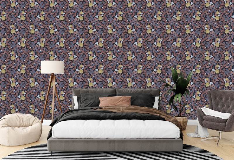 Budding Grove Midnight Garden bloemenbehang