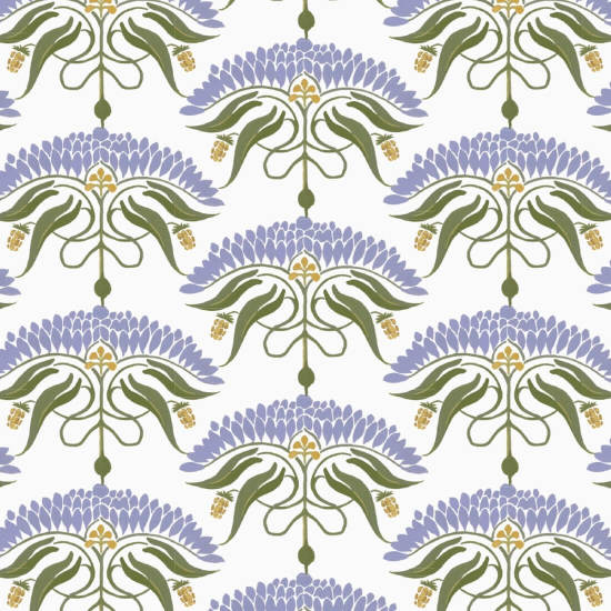 Flor de Rê ve Papel de parede floral de lavanda