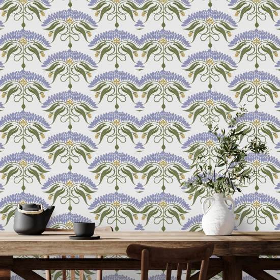 Fleur de Rêve Lavender Floral Wallpaper