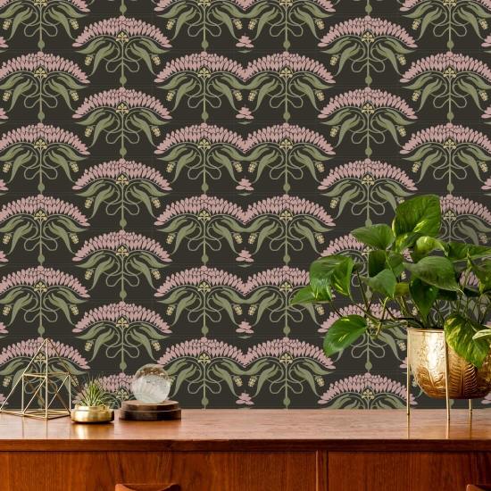 Fleur de Rê et Papier peint Soot Floral