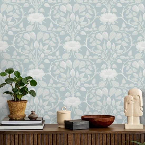 Vid de jardín Papel pintado Frosted Pearl Botanical