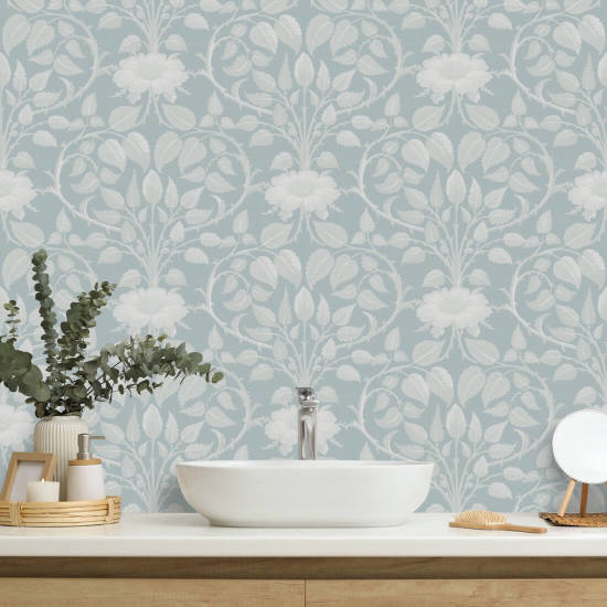 Vigne de jardin Papier peint botanique Frosted Pearl