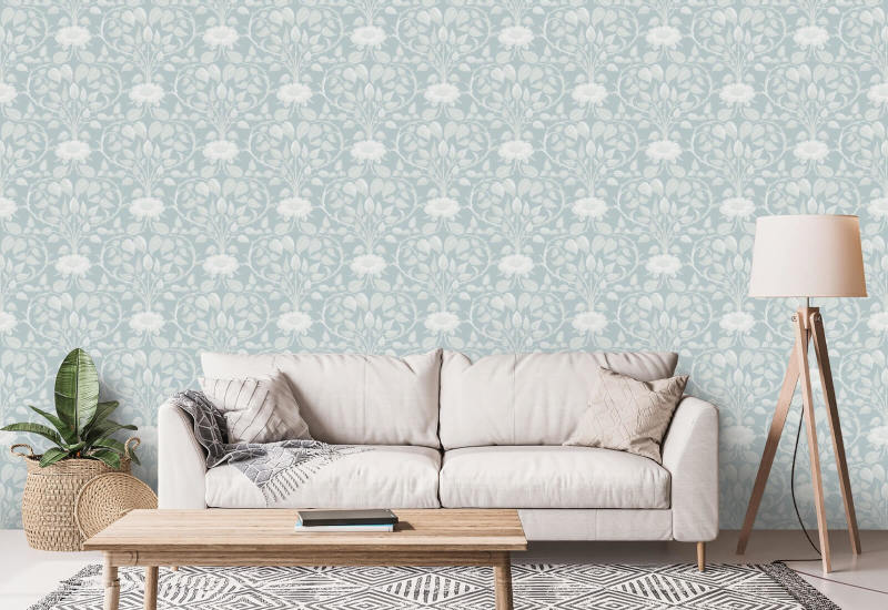 Vigne de jardin Papier peint botanique Frosted Pearl