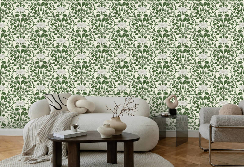 Hagevine Ivy Green Botanisk Bakgrunn