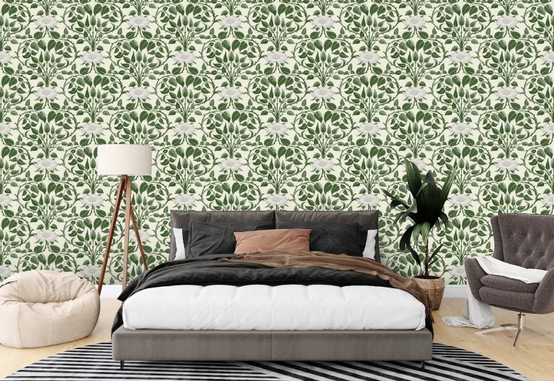Videira de jardim Papel de parede botânico Ivy Green
