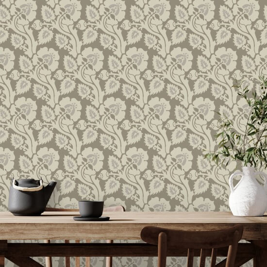 Paisley Briar Papier peint botanique en écorce de bouleau