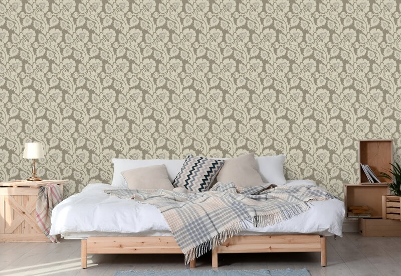 Paisley Briar Birch Bark Botanisk Bakgrunn
