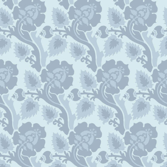 Paisley Briar Dawn Fog Botanical Wallpaper