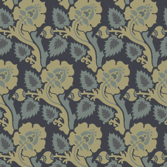 Paisley Briar Golden Hour Botanical Wallpaper
