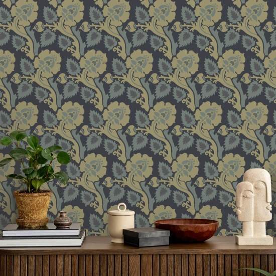 Paisley Briar Golden Hour Botanical Wallpaper