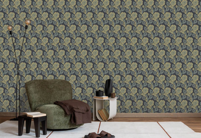 Paisley Briar Golden Hour Botanical Wallpaper
