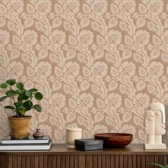 Paisley Briar Papel de parede botânico Honey Gold