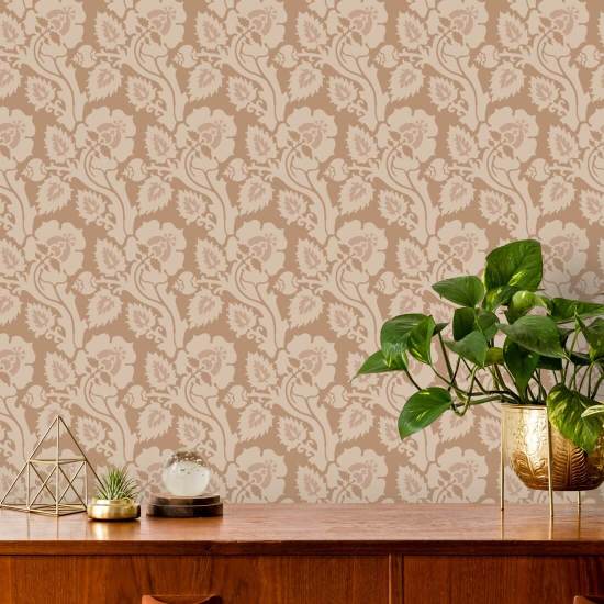 Paisley Briar Papier peint botanique Honey Gold