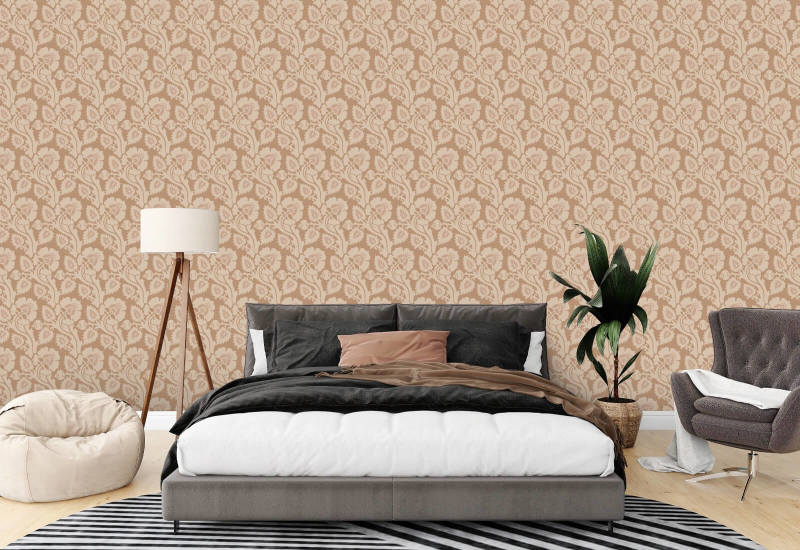 Paisley Briar Papel de parede botânico Honey Gold