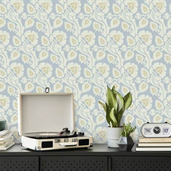 Paisley Briar Papel de parede botânico Ivory Frost