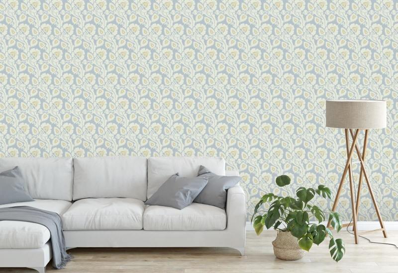 Paisley Briar Papier peint botanique Ivory Frost