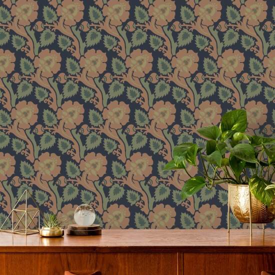 Cachemir Briar Papel pintado Persian Rug Botanical