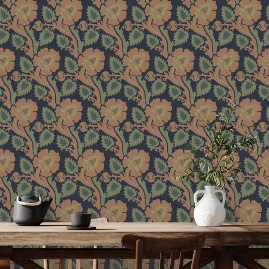 Paisley Briar Perzisch vloerkleed, botanisch behang