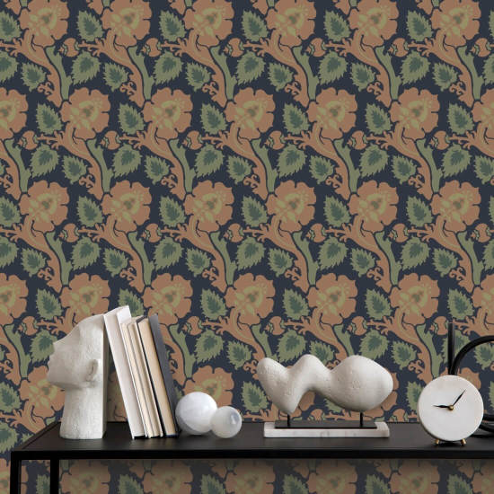 Cachemir Briar Papel pintado Persian Rug Botanical