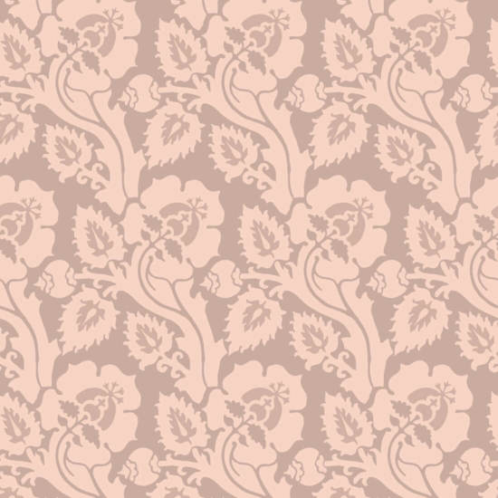 Paisley Briar Rosy Peach Botanical Wallpaper