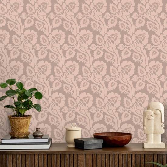 Cachemir Briar Papel pintado botánico Rosy Peach