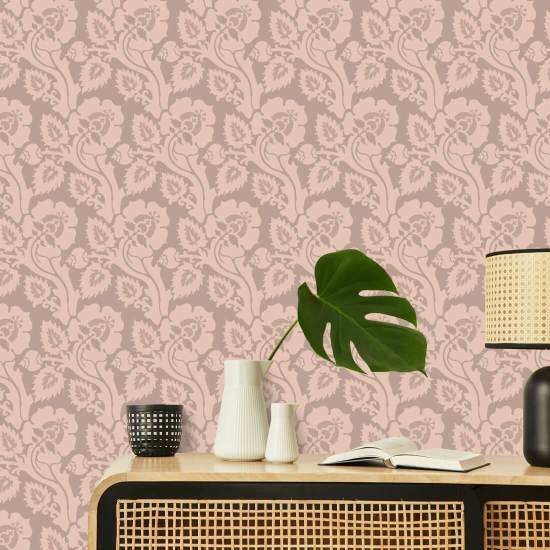 Paisley Briar Botanische Tapete Rosy Peach