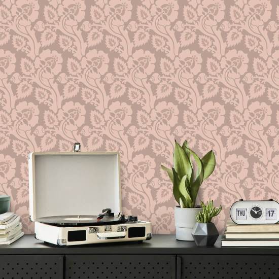 Paisley Briar Rosy Peach botanisch behang