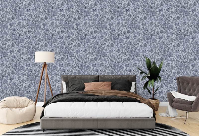 Wanderville Glacial Grey Botanisk Baggrund