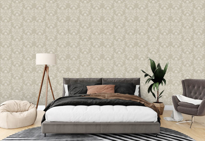 Egenvillig kronblad Dry Brush Brown Floral Bakgrunn