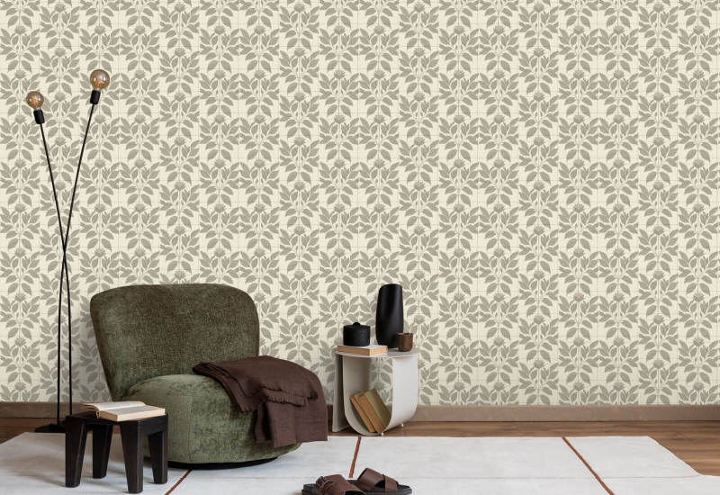 Wayward Petal Linen Floral Wallpaper
