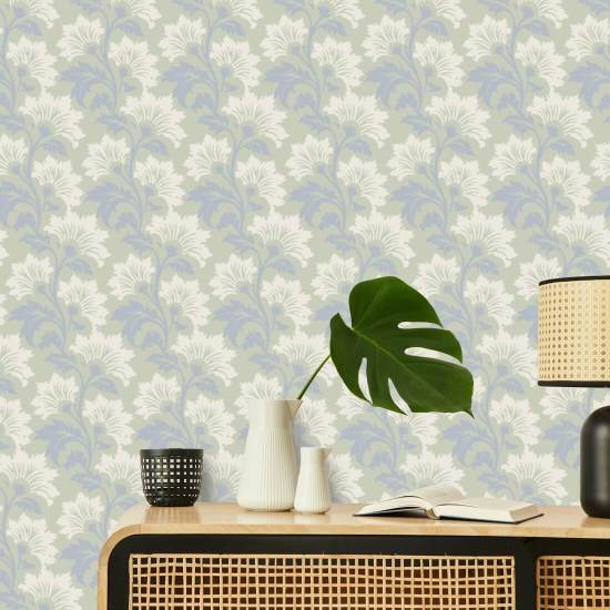 Fleur sauvage Papier peint botanique Pastel Morning