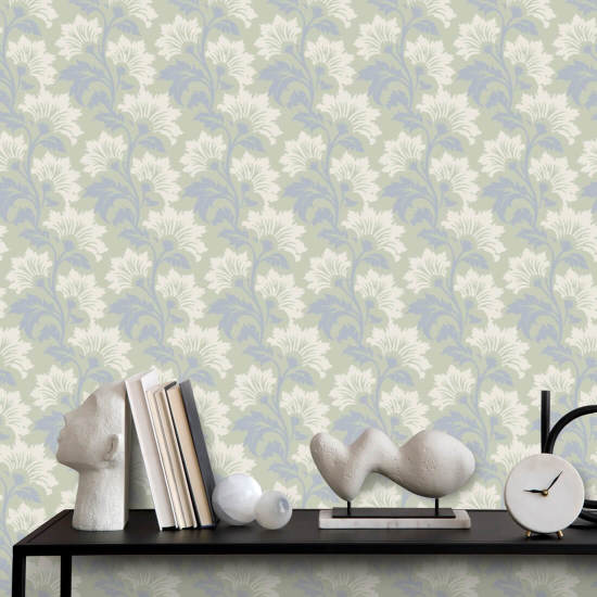 Wildflower Pastel Morning Botanical Wallpaper