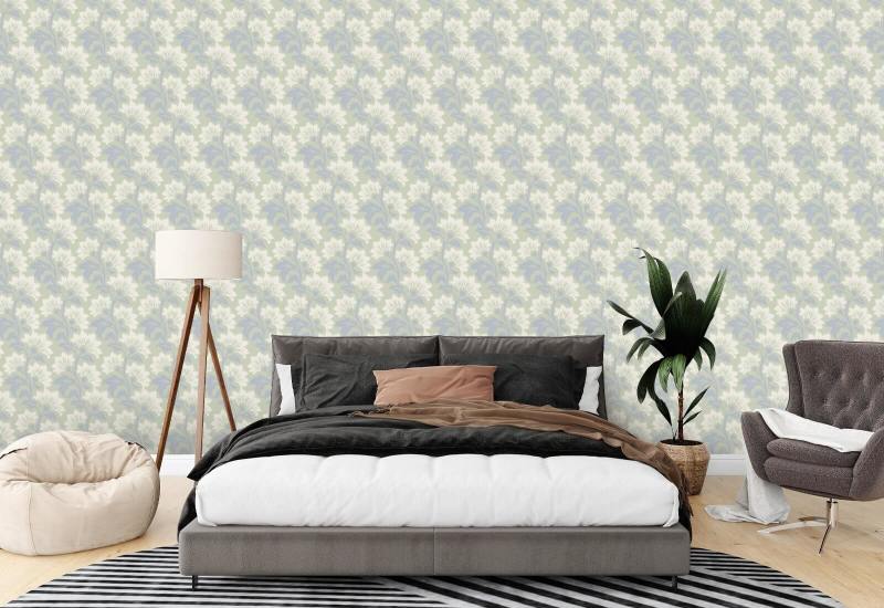 Fleur sauvage Papier peint botanique Pastel Morning