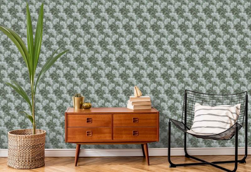 Flor silvestre Fondo de pantalla Silver Sage Botanical