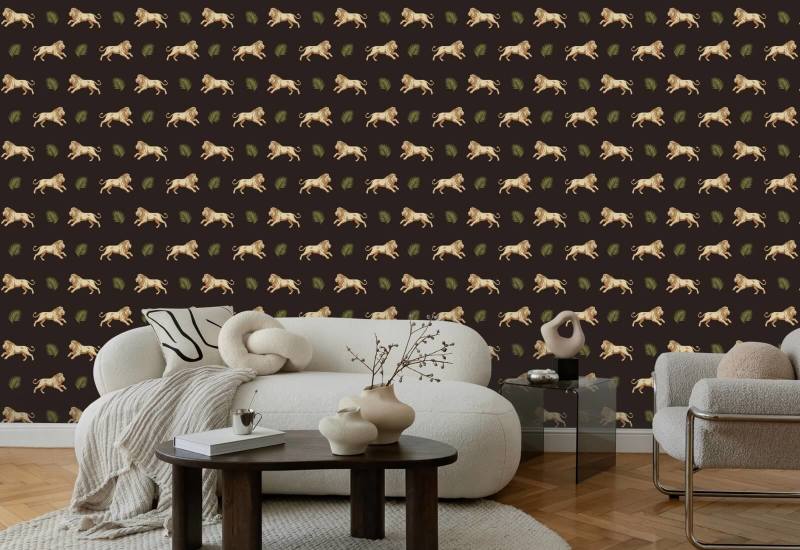 Legacy Lion Golden Night Baggrund