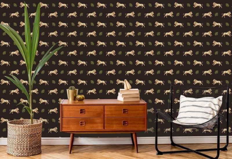 Legacy Lion Golden Night Wallpaper