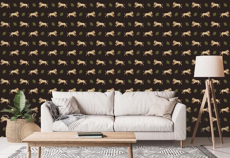 Legacy Lion Goldene Nacht-Tapete