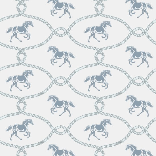 Riders Knot Faded Denim Wallpaper