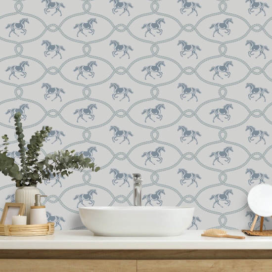 Rytterknute Bleket Denim Bakgrunn