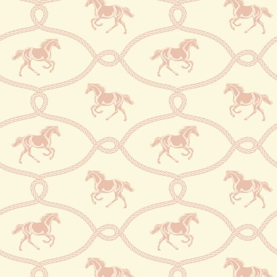 Riders Knot Seafoam Blush Wallpaper