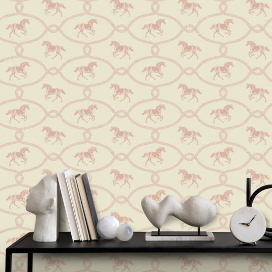 Riders Knot Papel de parede Seafoam Blush