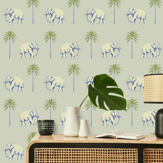 Spazierender Elefant Minted Horizon Hintergrundbild