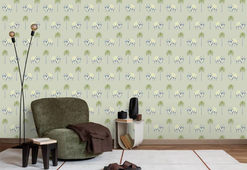 Spazierender Elefant Minted Horizon Hintergrundbild